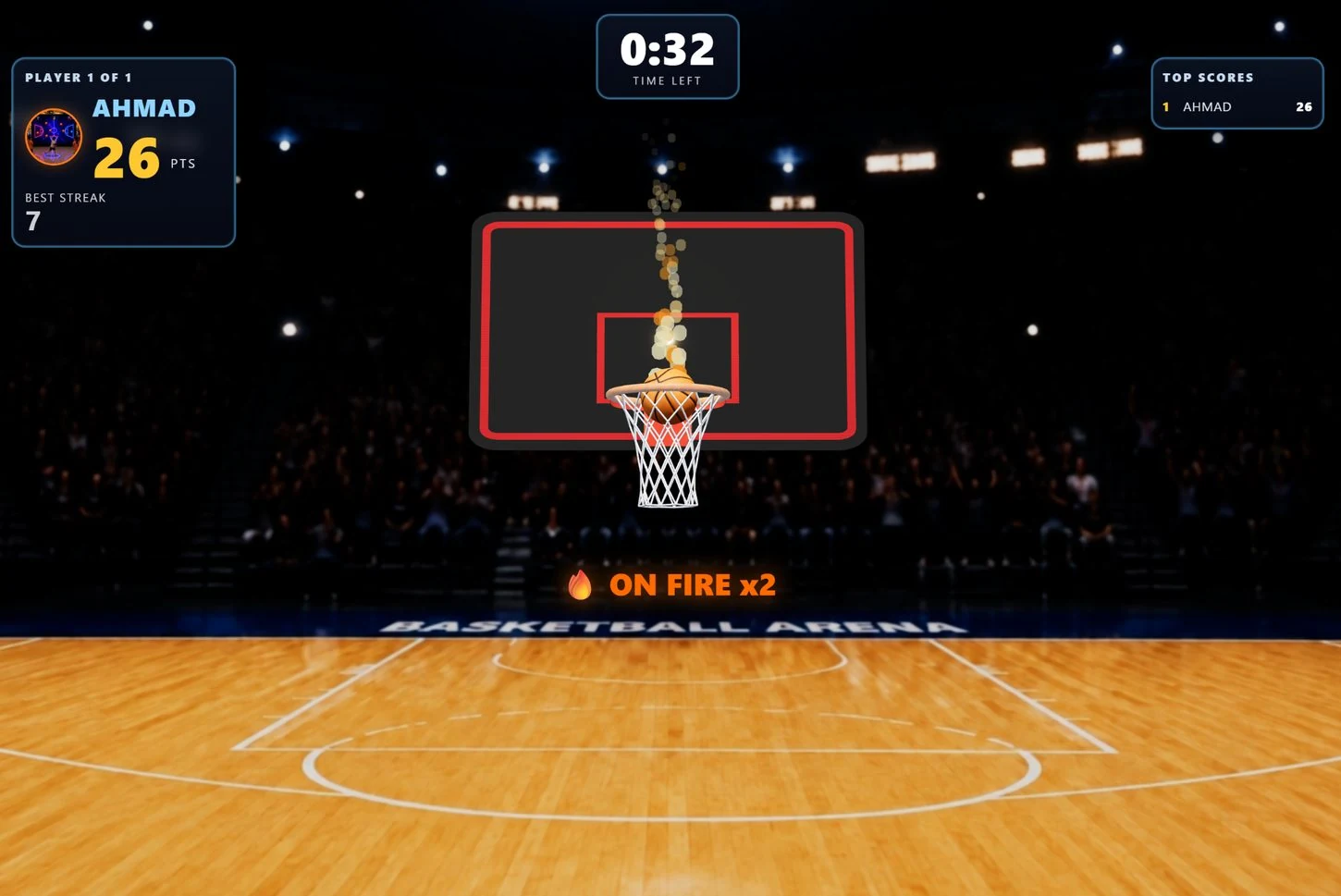 Basketball Arena live gameplay screenshot