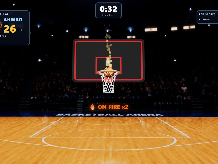 Basketball arena game