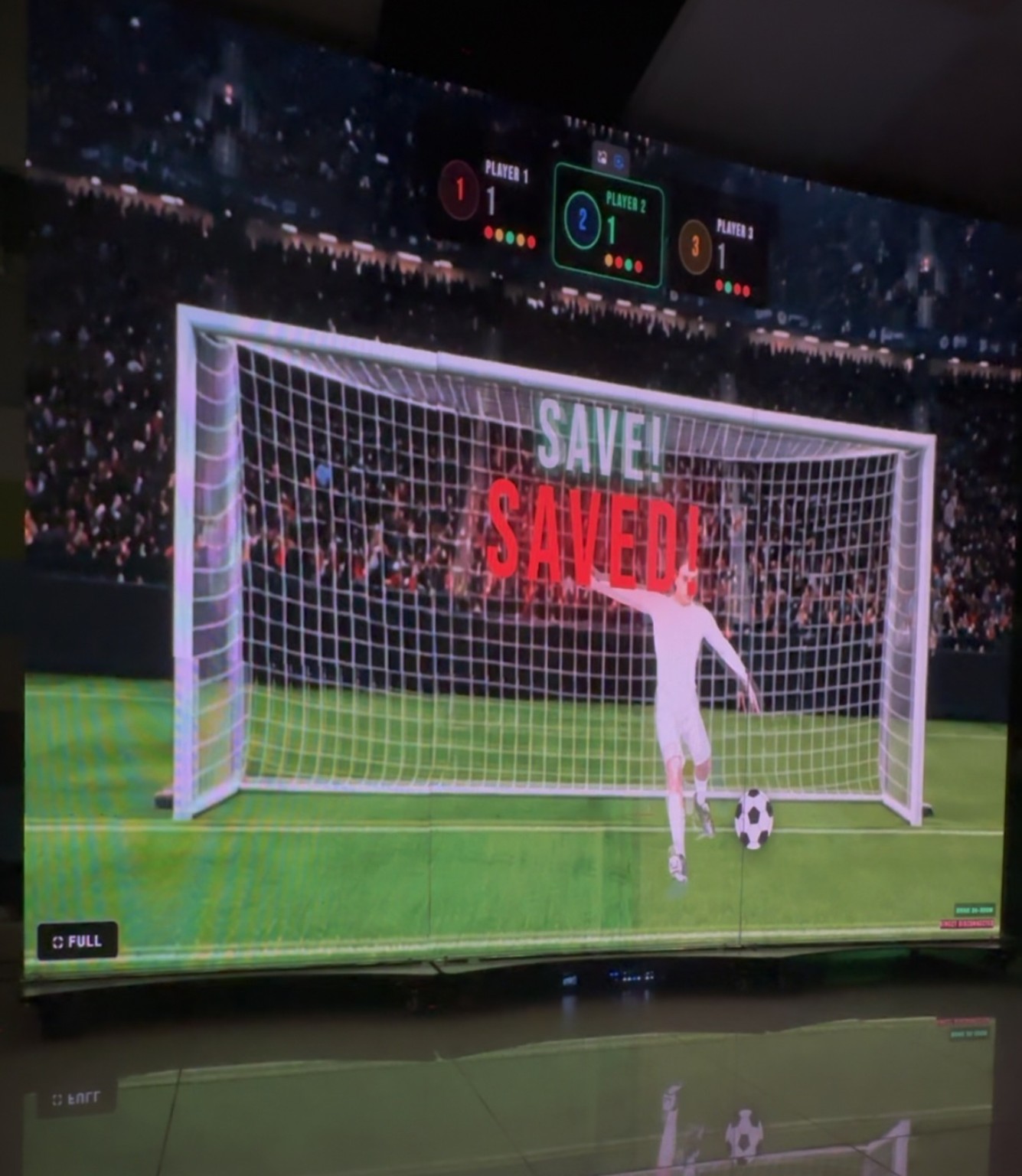 Interactive football arena