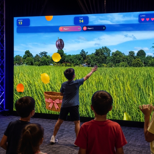 Interactive LED wall