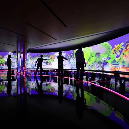 Projection mapping night event